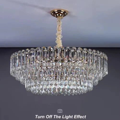 Decorative postmodern crystal ceiling fixture