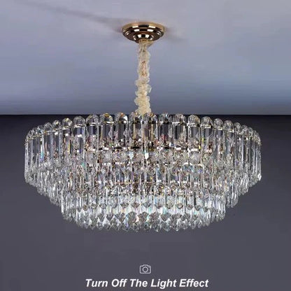 Decorative postmodern crystal ceiling fixture