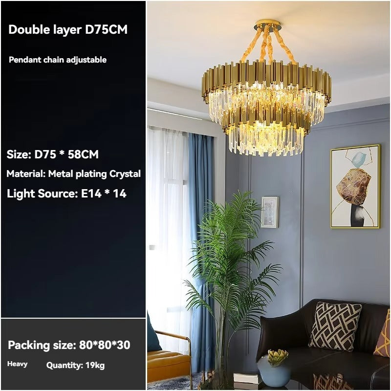 Elegant LED chandelier for hotel hall or parlor