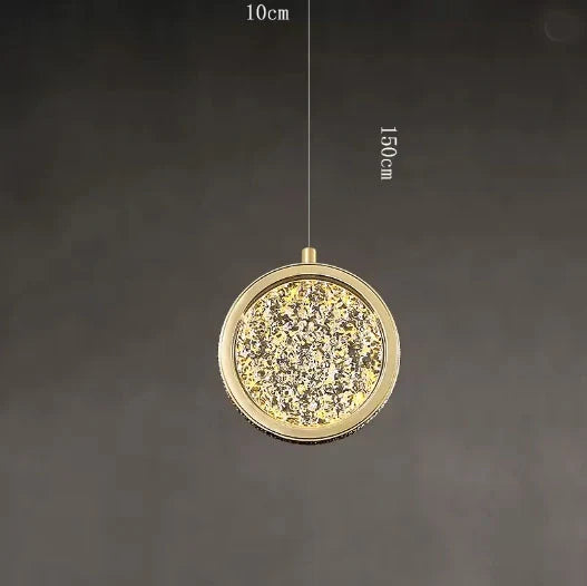 Elegant Nordic crystal ceiling fixture