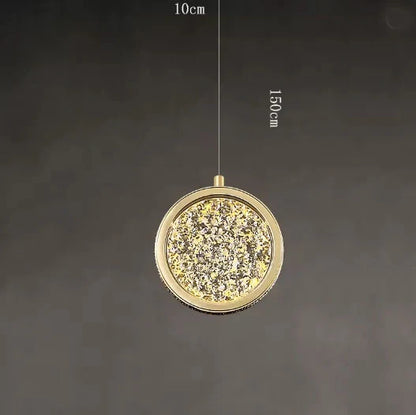 Elegant Nordic crystal ceiling fixture