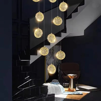 Elegant Nordic crystal pendant