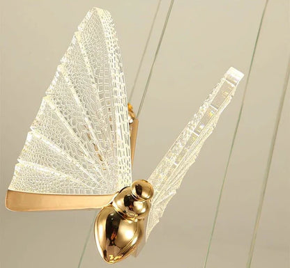 Elegant butterfly light with warm LED