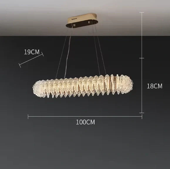 French Acrylic LED Pendant – Minimalist Hallway Lighting