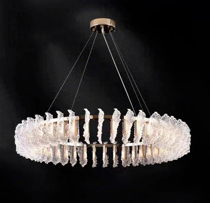 French Crystal‑Style Acrylic LED Pendant – Luxury Interior Lighting