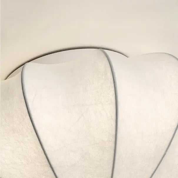 Glow silk ceiling light close-up