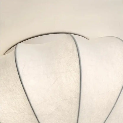 Glow silk ceiling light close-up