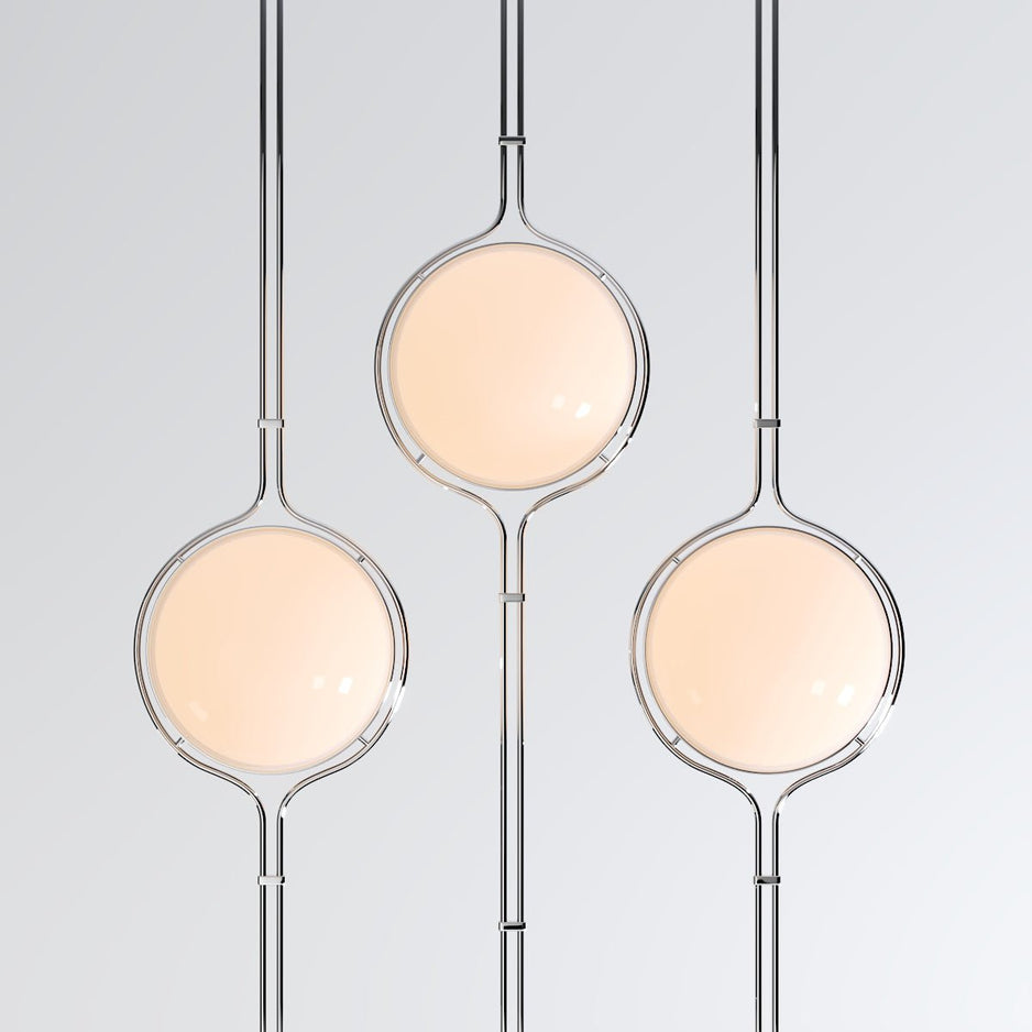 Halo Beam Floor To Ceiling Modern Lamp
