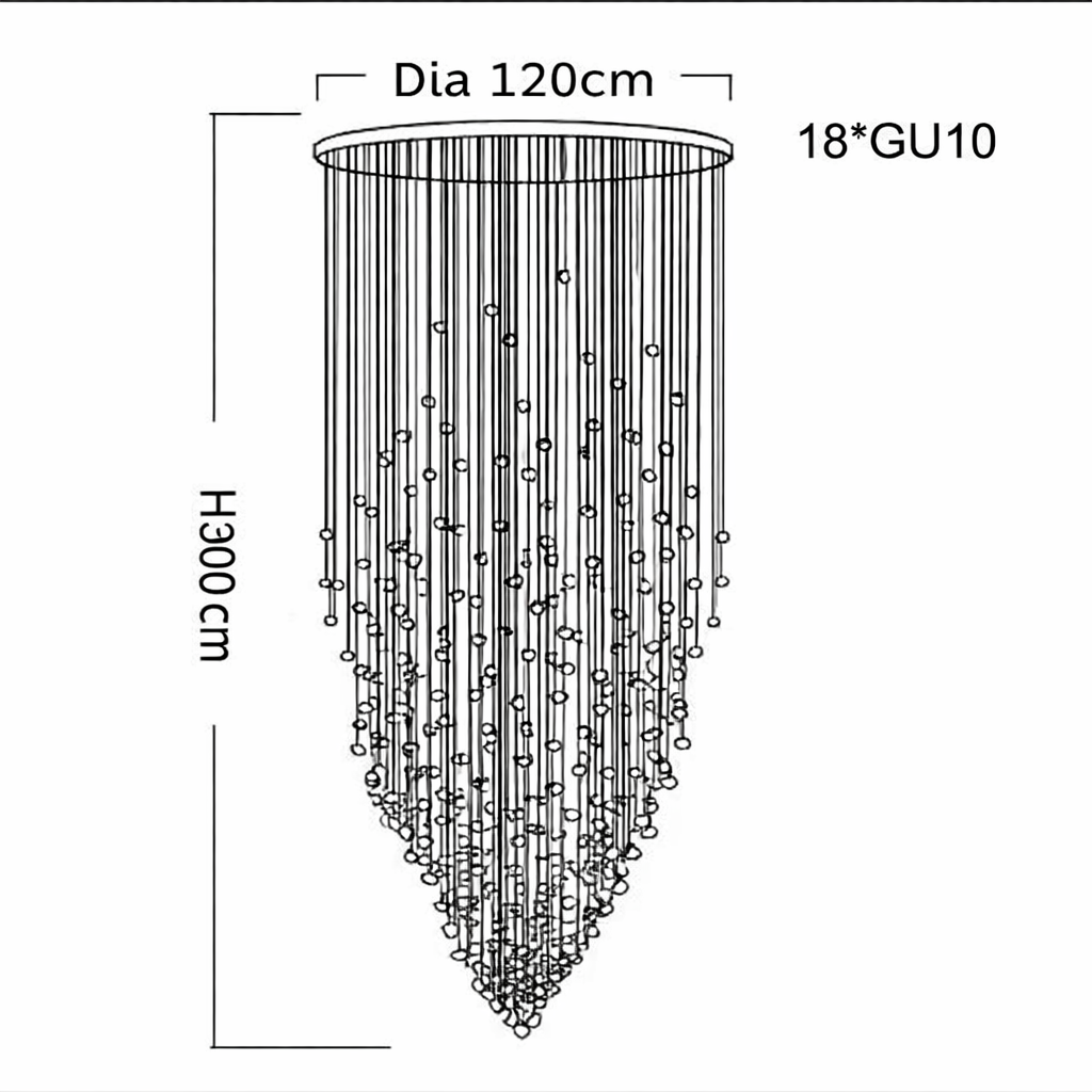 High-quality crystal chandelier for upscale homes