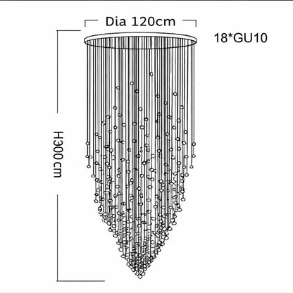 High-quality crystal chandelier for upscale homes