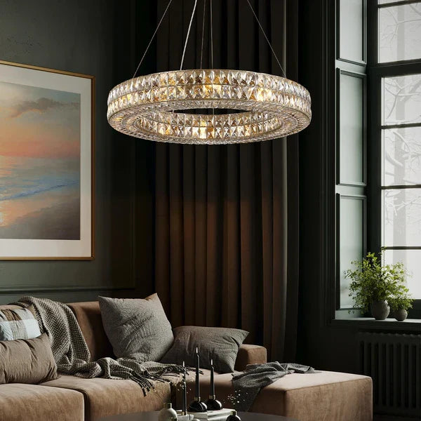 K9 crystal LED chandelier for living room