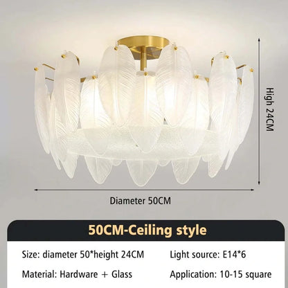 LED alloy ceiling light fixture