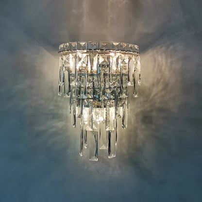 LED crystal bedside wall lighting