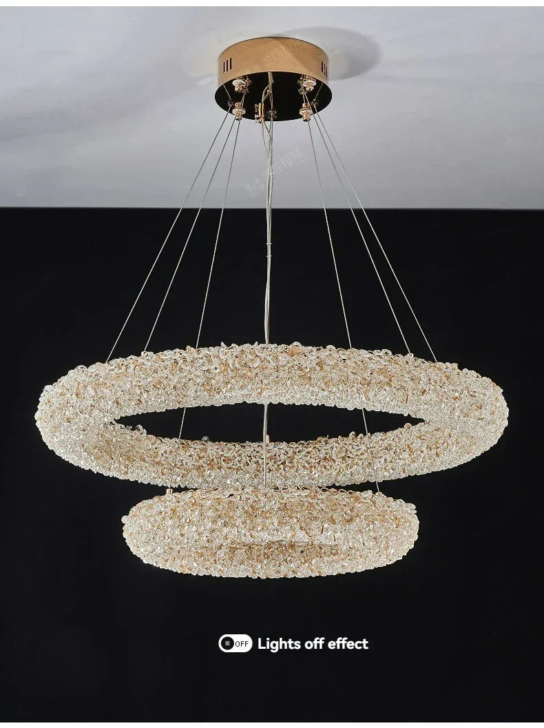 LED crystal pendant lighting