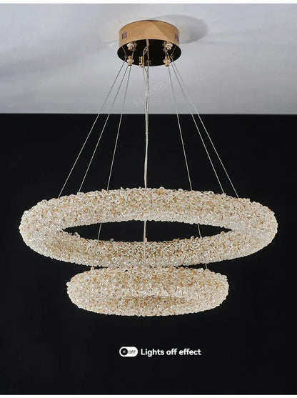 LED crystal pendant lighting