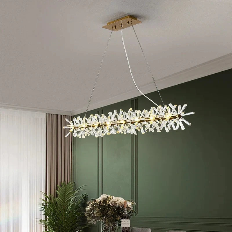 LED floral chandelier for living room