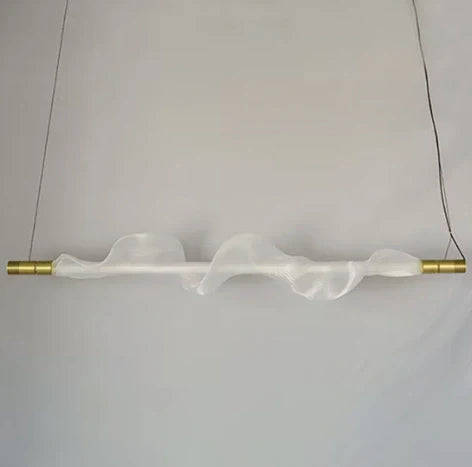Linear Pendant Light Side View – Sleek Modern Ceiling Light