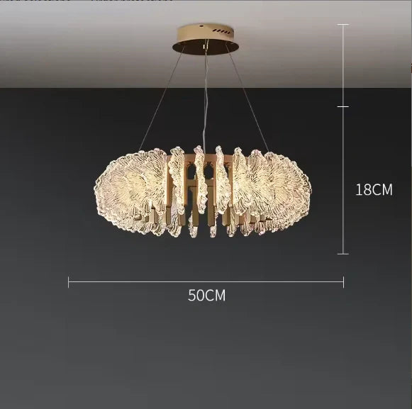 Luxury French Acrylic LED Pendant – Stylish Interior Decor