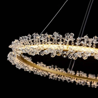Luxury LED crystal ceiling light