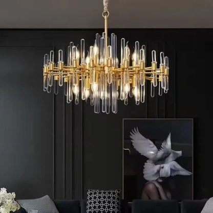 Luxury LED gold pendant light