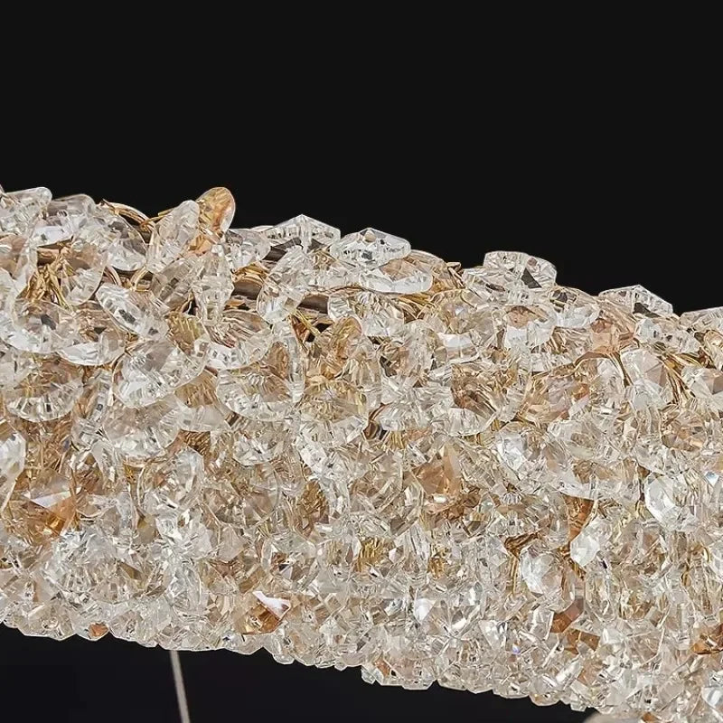 Luxury Nordic crystal ceiling fixture