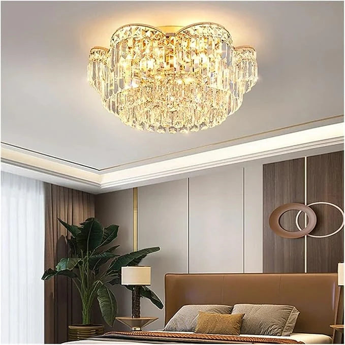 Luxury crystal pendant ceiling light