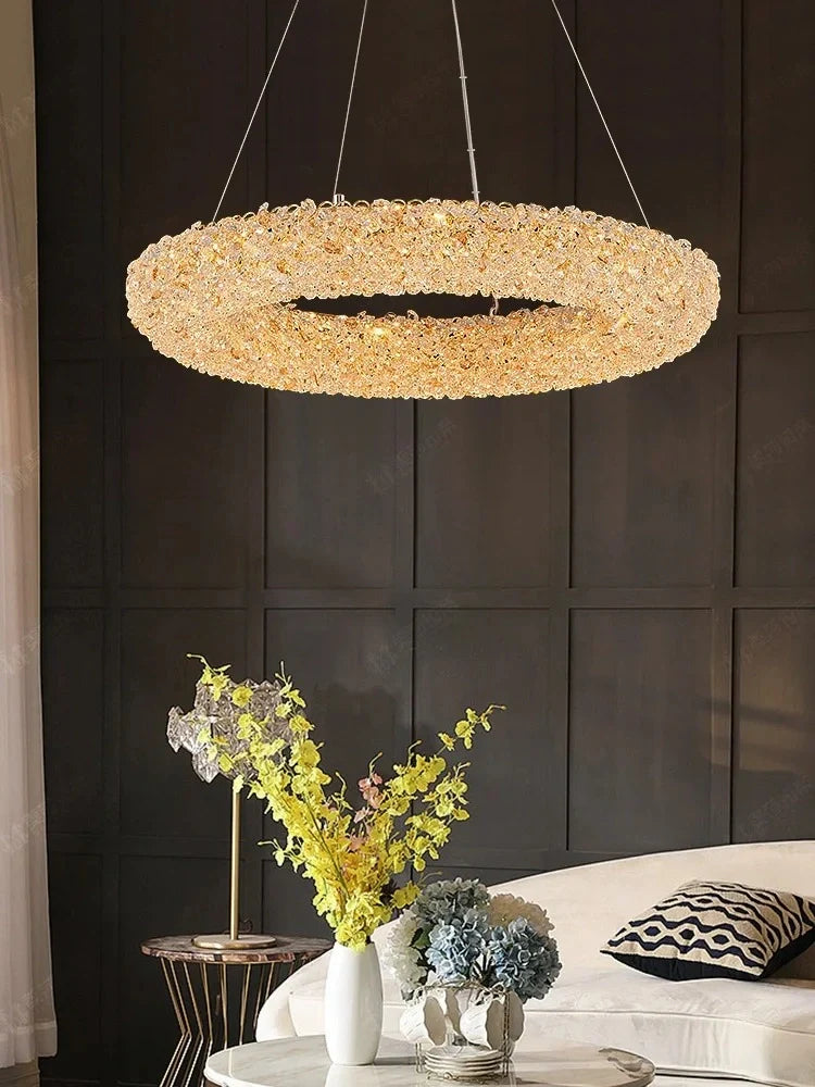 Luxury crystal pendant chandelier