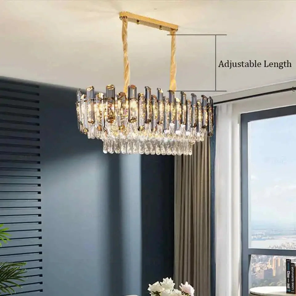 Luxury crystal pendant for villa living room