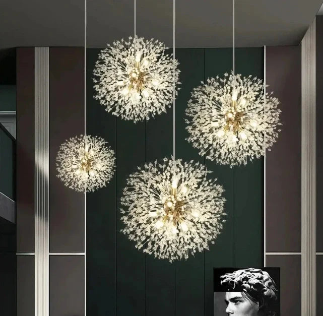 Luxury dandelion crystal chandelier