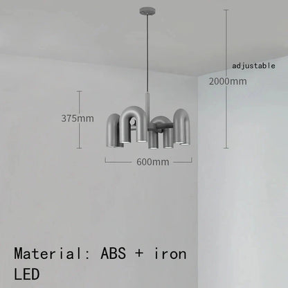 Macarone LED chandelier luxury design