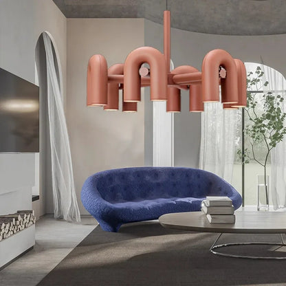 Macarone U-shaped LED ceiling fixture