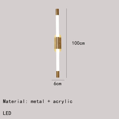 Minimalist cylindrical wall light