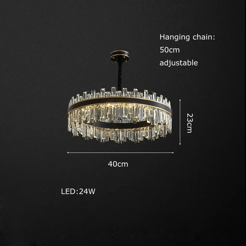 Modern American crystal lighting fixture