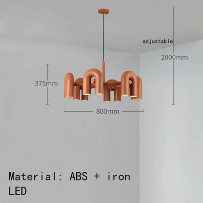 Modern Nordic LED chandelier top view