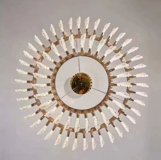 Modern Pendant Chandelier Close‑Up – LED Lighting Detail