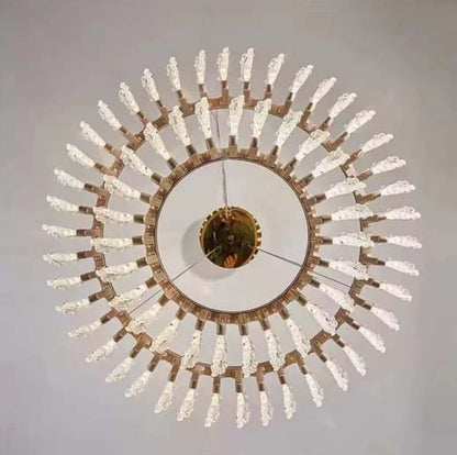 Modern Pendant Chandelier Close‑Up – LED Lighting Detail