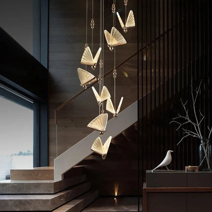 Modern butterfly LED pendant lamp