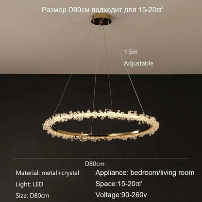 Modern crystal ceiling chandelier
