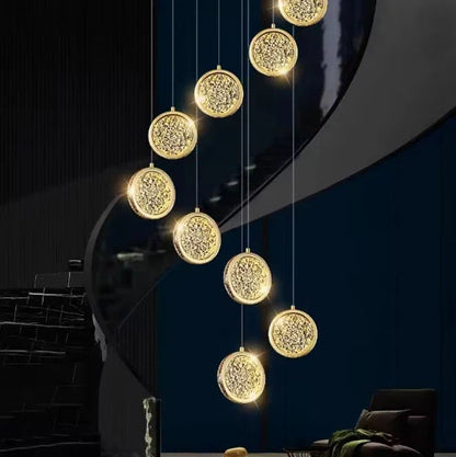 Modern crystal ceiling light Nordic