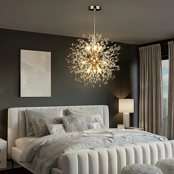 Zynella Dandelion Crystal LED Chandelier