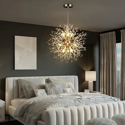 Zynella Dandelion Crystal LED Chandelier