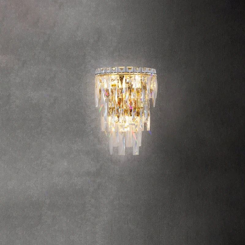 Modern crystal wall lamp design