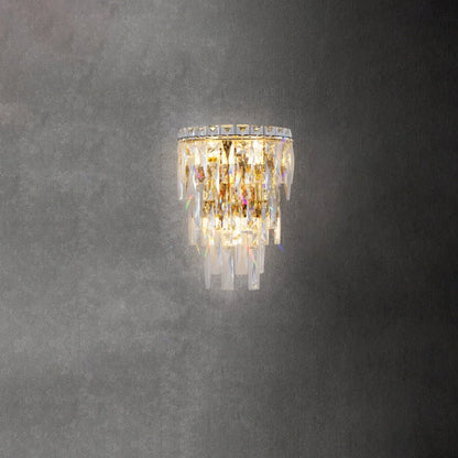 Modern crystal wall lamp design