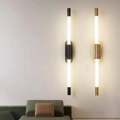 Modern cylindrical LED wall light
