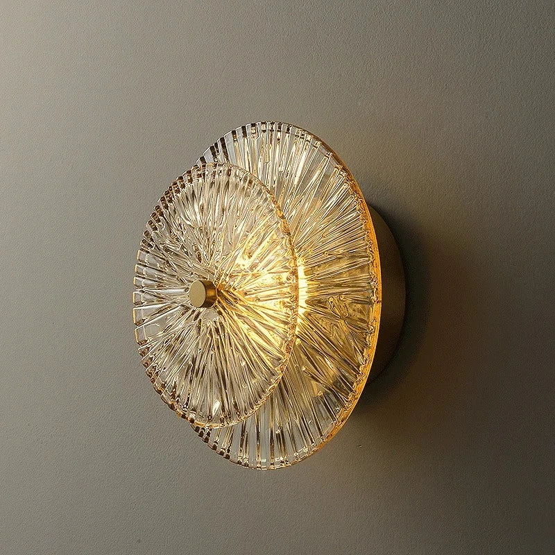 Modern glass LED wall lamp
