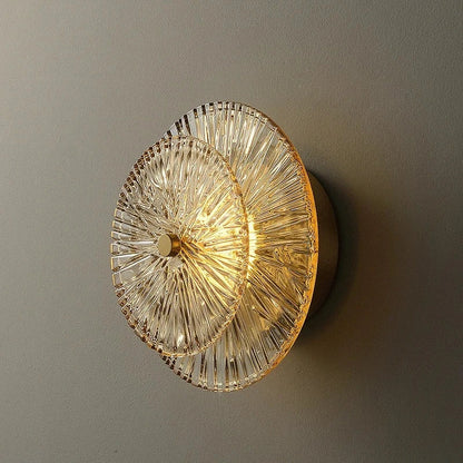 Modern glass LED wall lamp