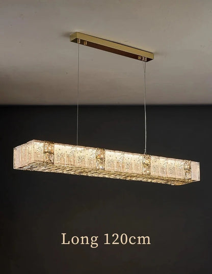 Modern gold crystal LED chandelier