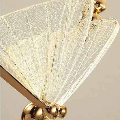 Modern hanging lamp shaped like butterfly
