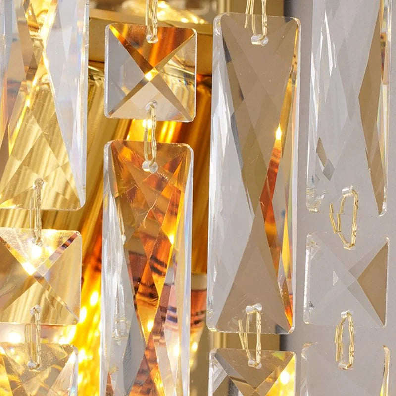 Modern luxury bedside crystal lamp