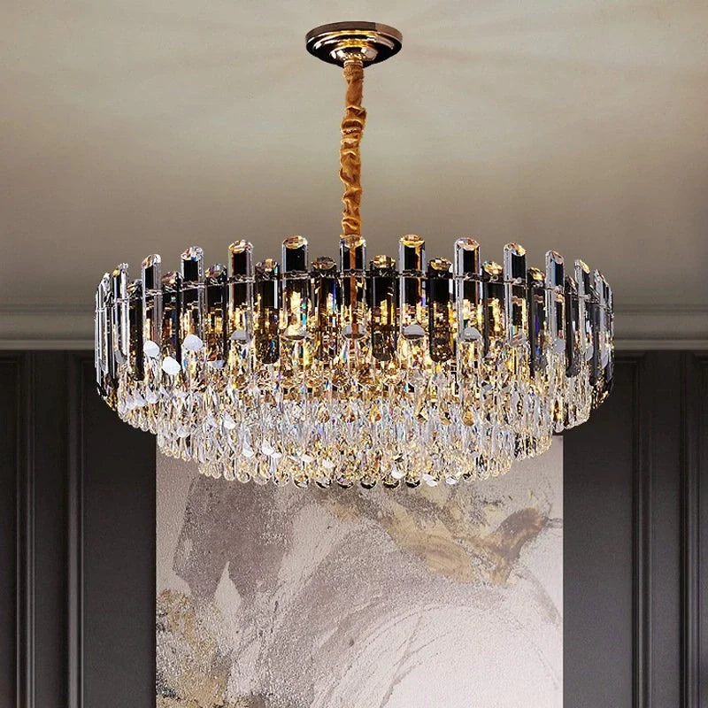 Modern luxury crystal pendant light